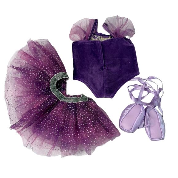 American Girl Leotard Tutu Ballet Slipper Shoes Sugar Plum Fairy Outfit Set New - Picture 4 of 8